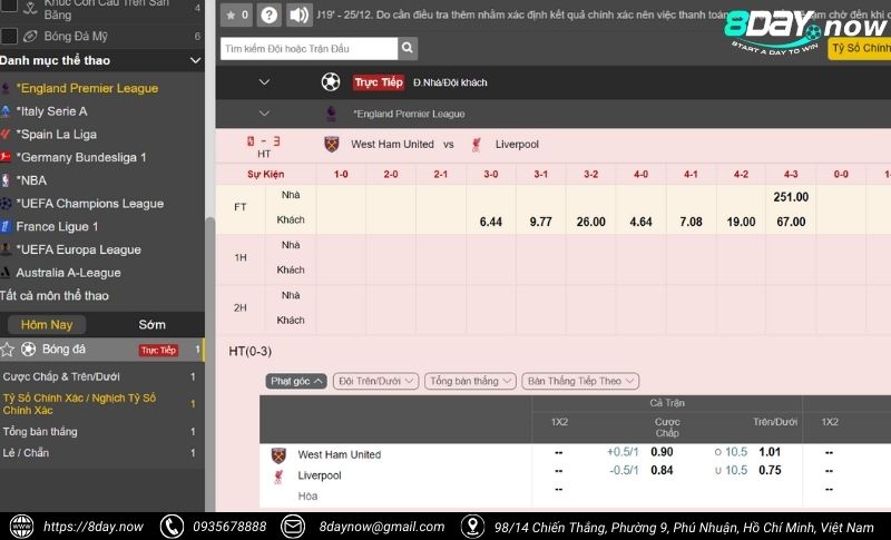Thể Thao 8DAY - Sảnh cược thể thao uy tín #1 Châu Á 25 Giao dien sanh cuoc The Thao 8DAY - Hinh 20 - IM Sports 8DAY